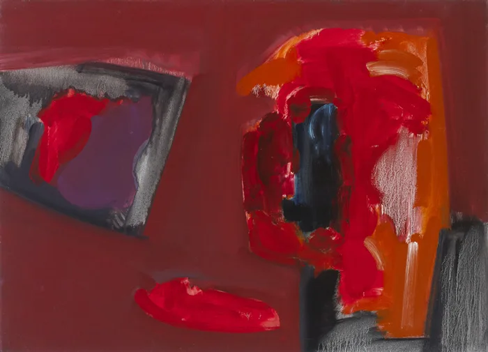 Bob Crossley, RED AND ORANGE I, 1965, oil on canvas