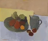 Alexey Krasnovsky, STILL LIFE WITH PEARS AND PLUMS