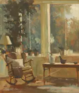 Norman Teeling, ROCKING CHAIR IN INTERIOR