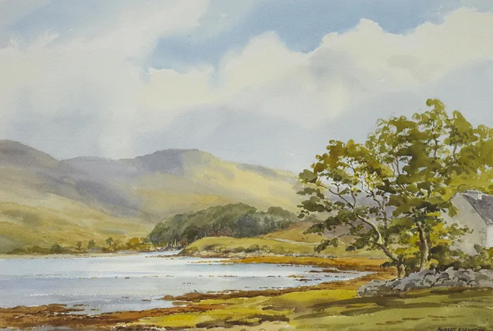 LANDSCAPE by Robert Egginton, watercolour, offered Feb 2014