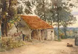 Joseph Poole Addey, BY THE OLD BARN AT DAY'S END