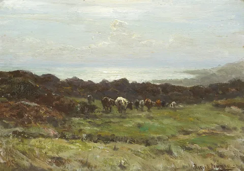 Patrick Downie, NOONDAY, WEST KILBRIDE UPLANDS, SCOTLAND, 1933, oil on board