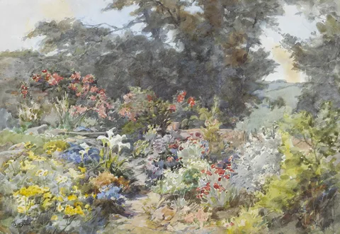Gladys Wynne, COUNTRY GARDEN, watercolour