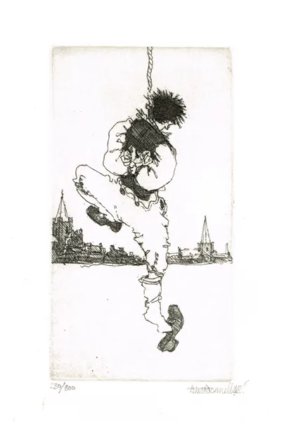 Hector McDonnell, THE NIGHT BEFORE LARRY WAS STRETCHED, 1984, limited edition book; (1); (no. 230 from an edition 500); etching; (1); (no. 230 from 300)