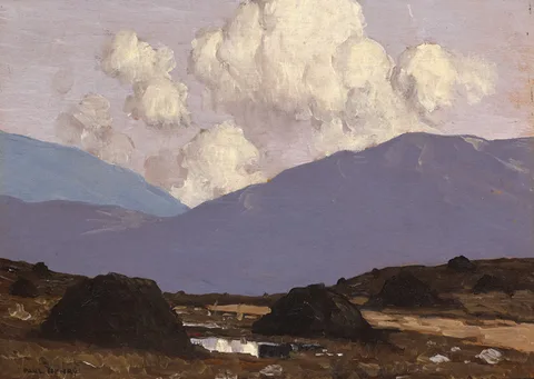 Paul Henry, A BOG ROAD, c.1929-1930, oil on board