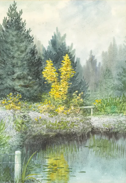 REFLECTIONS II by William Percy French, 1909, watercolour heightened with white, sold Nov 2013
