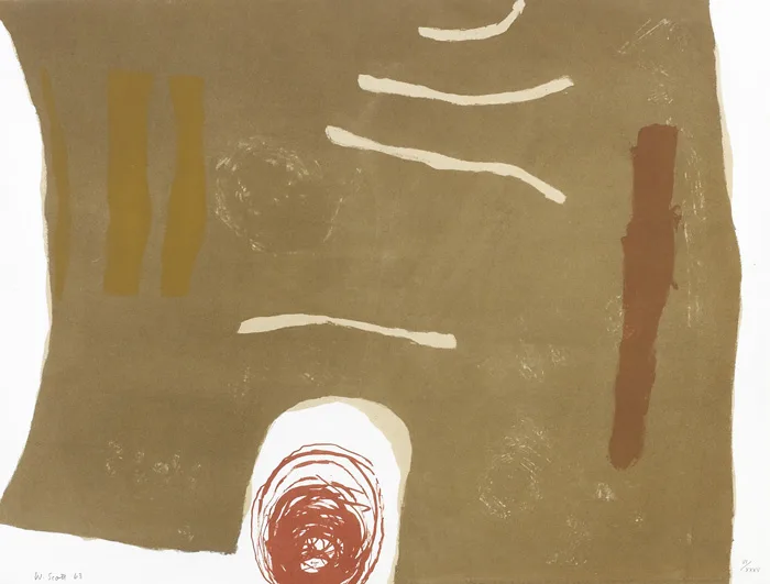 SCALPA by William Scott, 1963, lithograph; (no. 6 from an edition of 35), sold Nov 2013