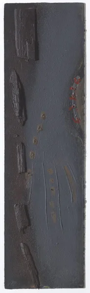 Tony O'Malley, BURREN, 1993, oil on board with collage element