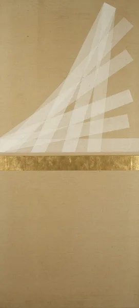 GOLDPAINTING 65 by Patrick Scott, gold leaf and tempera on canvas, offered Nov 2013