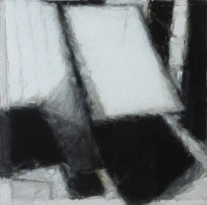LINE AND SNOW by John Shinnors, 2004, oil on canvas, offered Nov 2013