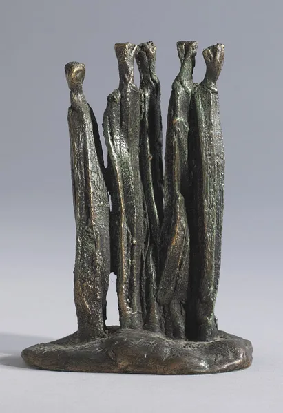 FIVE FIGURES by John Coen, bronze, sold Nov 2013