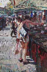 Arthur K. Maderson, BLUE STAB, GANGE MARKET, MIDI, FRANCE
