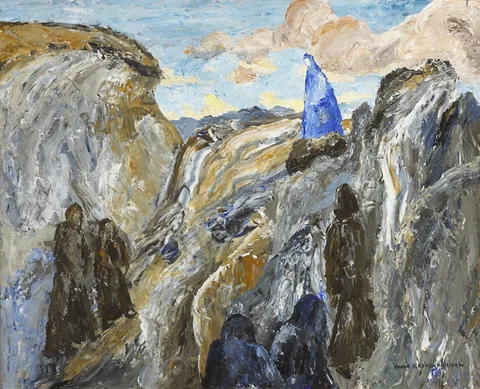 Anne King-Harman, THE MADONNA OF THE MOUNT, oil on board
