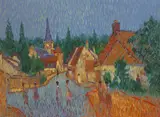 Desmond Carrick, ROAD JUNCTION AT GONDREVILLE, OISE, FRANCE