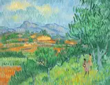 Desmond Carrick, LOOKING ACROSS THE PLAIN OF NERJA, SPAIN