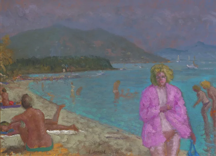 DASSIA - CORFU by Patrick Leonard, 1985, oil on board, offered Nov 2013