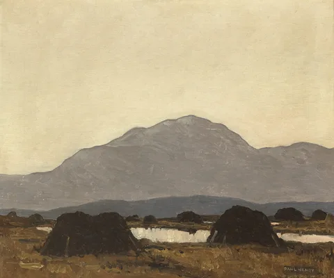 Paul Henry, AN ACHILL BOG, c.1928-1930, oil on canvas