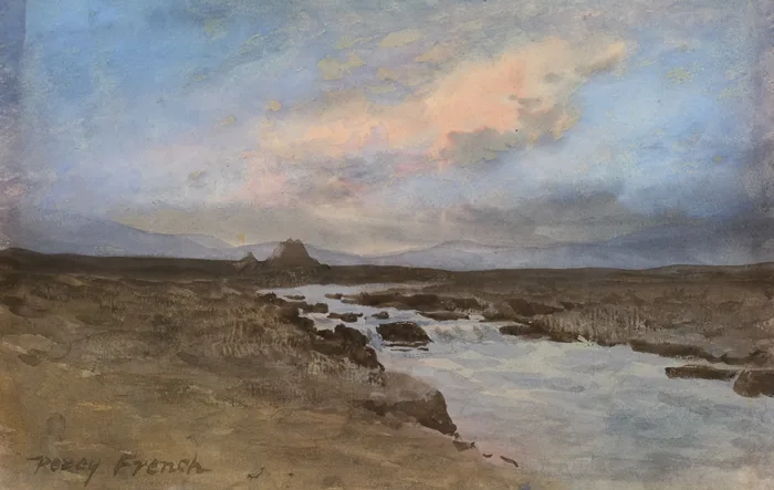 THAT EVENING CLOUD by William Percy French, watercolour, sold Sep 2013