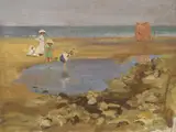 Estella Solomons, CHILDREN ROCKPOOLING ON THE BEACH