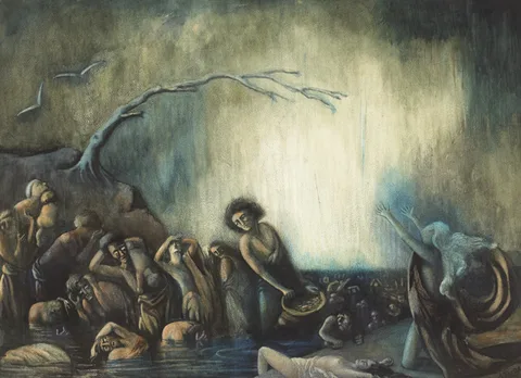 Anne Taylor, THE DELUGE, watercolour