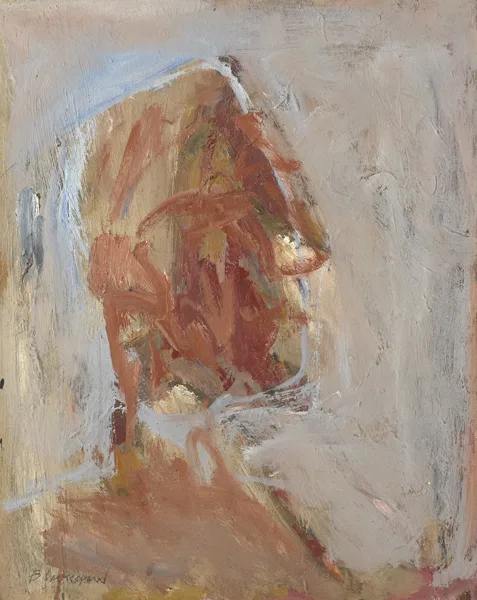 HEAD OF MAN, c. mid 1990s by Basil Blackshaw, oil on board, sold Sep 2013