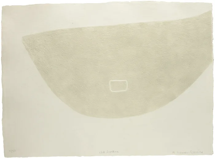 Maria Simonds-Gooding, CLIFF DWELLING, carborundum print (no. 5 from an edition of 50)