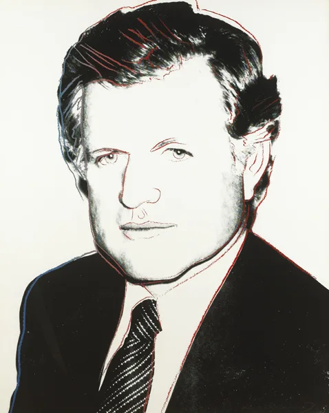EDWARD KENNEDY by Andy Warhol, 1980, screenprint in colour with diamond dust; (no. 216 from an edition of 300), sold Sep 2013
