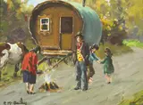 Charles McAuley, GYPSY CAMP AT CUSHENDUN, COUNTY ANTRIM