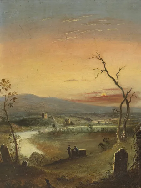 Samuel Watson, VIEW OF THE RIVER LEE, CURRACUPPAUN, oil on canvas