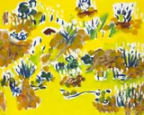 Elizabeth Cope, SPRING FLOWERS IN A FIELD