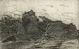 Roderic O'Conor, LA MAISON DU PENDU AU POULDU, BEACH WITH CLIFFS AND A YACHT, 1893 and DEUX FEMMES DE PROFIL DANS UN PAYSAGE (SET OF 3)