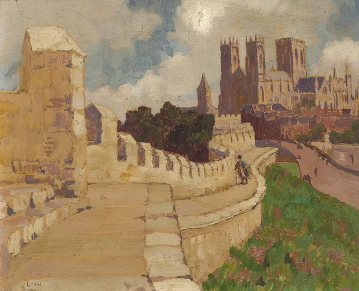 YORK MINSTER CATHEDRAL by Letitia Marion Hamilton, oil on board, offered Mar 2013