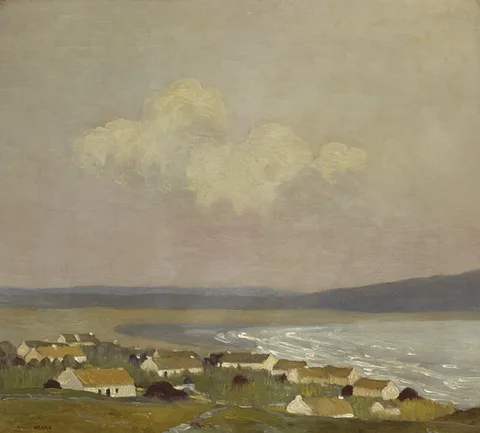 Paul Henry, KEEL VILLAGE, ACHILL ISLAND, 1911, oil on canvas