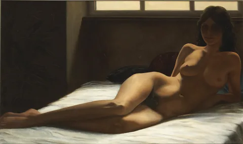 Katherine Doyle, RECLINING NUDE, 1981, oil on canvas