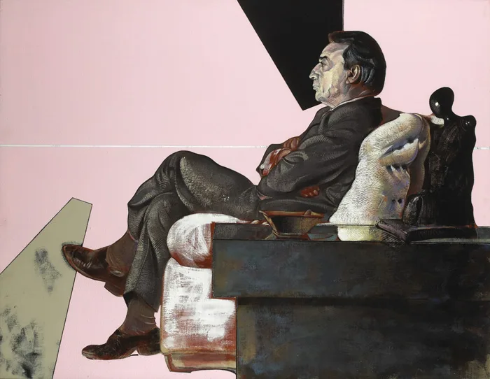 Michael Leventis, PORTRAIT OF A. A. DAVID, 1986, oil on canvas