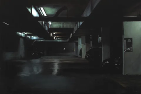 Francis Matthews, UNDERGROUND CAR PARK, DUBLIN, 2003, oil on canvas