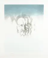 Louis le Brocquy, IMAGE OF BONO (BLUE)