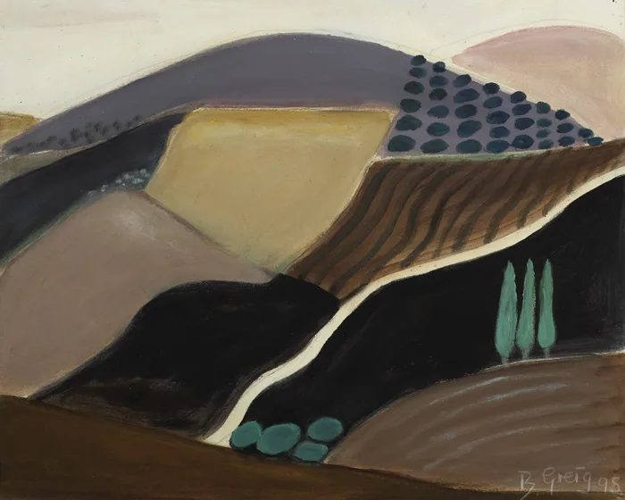 Barbara Greig, UPLANDS, 1995, gouache on card