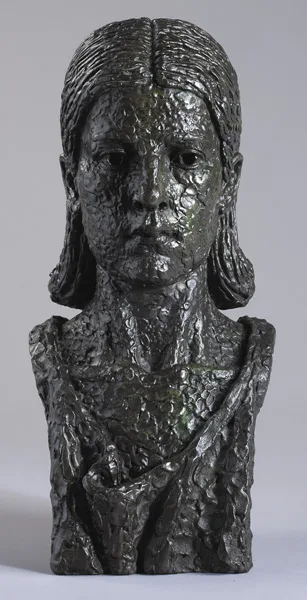 HEAD OF A GIRL by Laurence Campbell, 1932, bronze; (from an edition of 6), offered Mar 2013