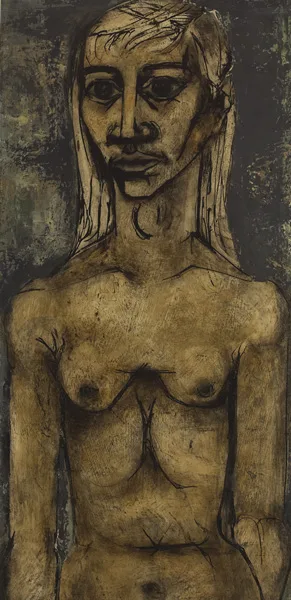 Leslie Mary MacWeeney, NUDE, oil on board