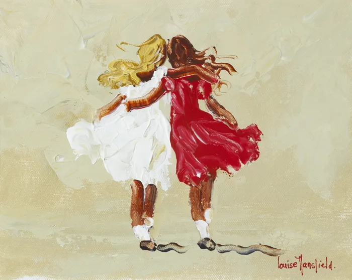 PALS by Louise Mansfield, acrylic on canvas board, sold Dec 2012