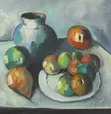 Peter Collis, FRUIT PLATE WITH BLUE JUG