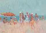 Desmond Carrick, LIGHT BREEZE ON BURRIANA BEACH, NERJA, SPAIN