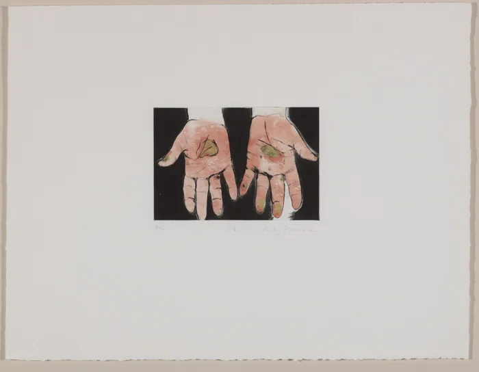 JOB by Cecily Brennan, drypoint and spit bite, offered Dec 2012
