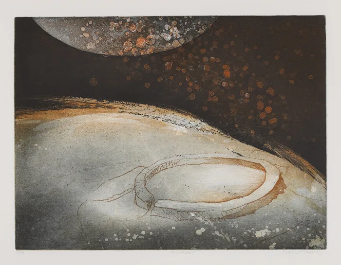 FIRMAMENT by Vincent Sheridan, colour etching, sold Dec 2012