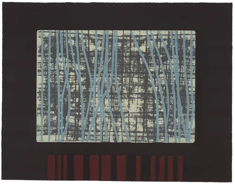 Stephen Vaughan, UNTITLED, intaglio with screen print