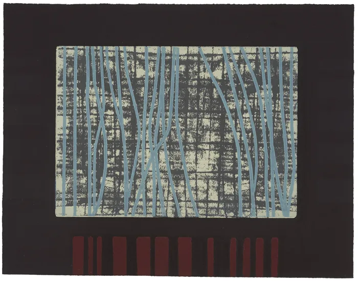 Stephen Vaughan, UNTITLED, intaglio with screen print