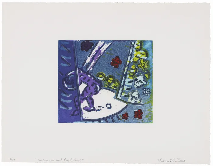 Michael Cullen, SUSANNAH AND THE ELDERS, etching