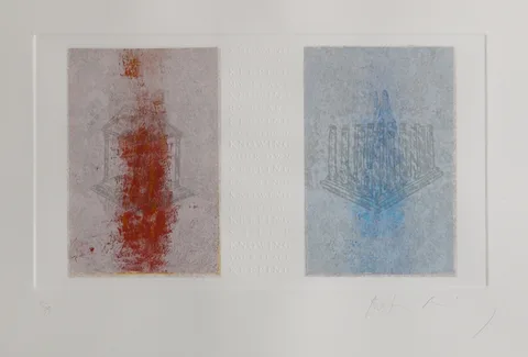 Siobhan Piercy, A SENSE OF PLACE, screen print with embossment
