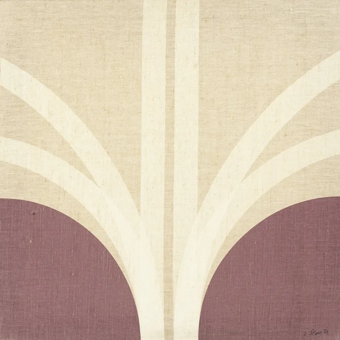 Patrick Scott, UNTITLED, 1974, silkscreen on canvas; (no. 2)